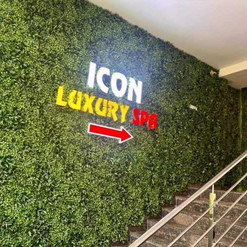 Icon Luxury Spa reception area in BEL Road Bangalore